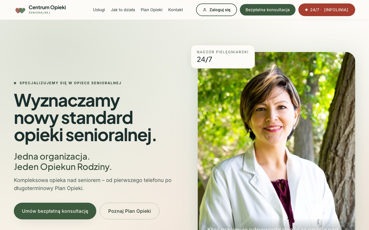 Screenshot of Centrum Opieki Senioralnej