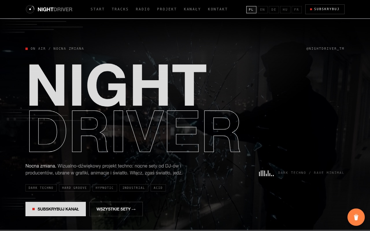 Screenshot of NIGHTDRIVER