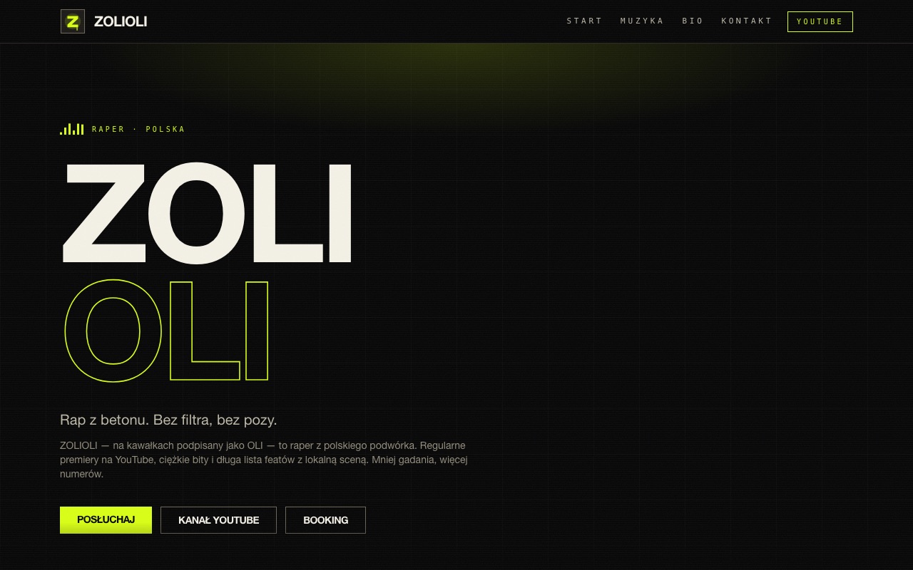 Screenshot of ZOLIOLI